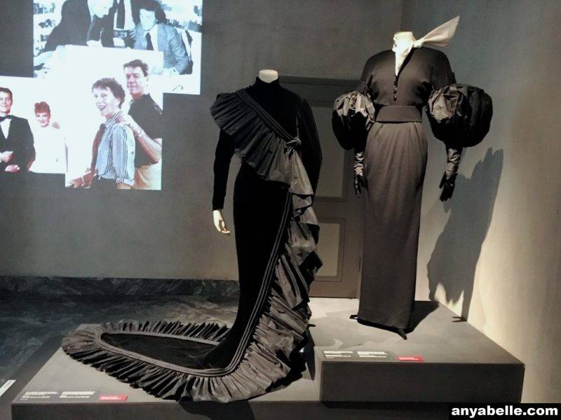 Haute couture dresses exhibited at Design Museum Danmark.